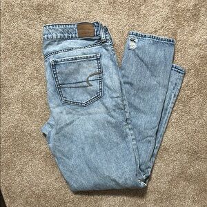 American Eagle Outfitters Blue Flare & Wide Leg Jeans